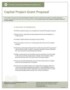 Capital Expenditure Proposal Template