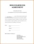 Simple Hold Harmless Agreement Template