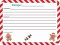 Christmas Recipe Card Template Free Editable