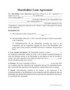 Shareholders Loan Agreement Template