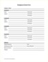 Contact Form Template Word
