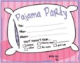 Pyjama Party Invitation Template