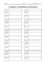 Vocabulary Words Worksheet Template