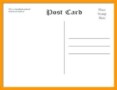 Microsoft Word 4X6 Postcard Template