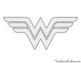 Wonder Woman Logo Printable Template