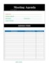 It Meeting Agenda Template