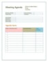 Simple Meeting Agenda Template Word