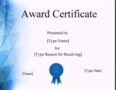 Free Certificate Templates For Word 2010