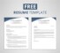 Free Resume Template For Word