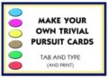 Trivial Pursuit Card Template