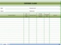 Expense Claim Form Template Excel