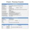 Project Plan Outline Template