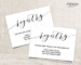 Wedding Registry Card Template
