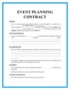 Free Event Planner Contract Template