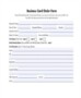 Business Card Order Form Template