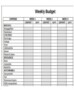 Budget Calendar Template Free