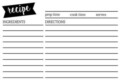 Free Recipe Card Templates To Type On