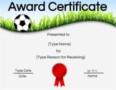 Free Printable Soccer Certificate Templates