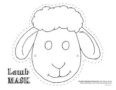 Printable Sheep Mask Template