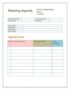 Format For Meeting Agenda Template