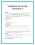 Day Of Wedding Coordinator Contract Template