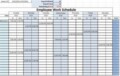 Excel Employee Work Schedule Template