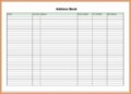 Wedding Address Template Excel