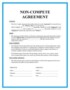 Non Compete Agreement Template Free Download