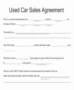 Private Car Sale Contract Template