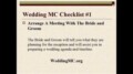 Wedding Mc Checklist Template