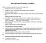 Special Event Planning Template