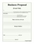 Writing A Business Proposal Template Free