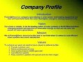 Small Business Company Profile Template