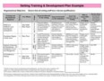 Training Development Plan Template