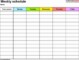 On Call Schedule Template Excel