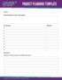 Simple Project Plan Template Word