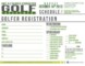 Golf Registration Form Template