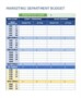 Department Budget Template Excel