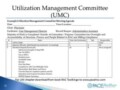 Utilization Management Plan Template