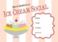 Ice Cream Social Invitation Template