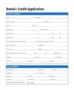 Free Rental Credit Application Form Template