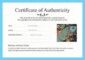 Free Printable Certificate Of Authenticity Templates
