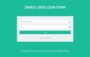 Simple Html Form Template