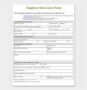 Employee Sick Leave Form Template