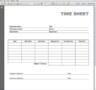 Time Card Template Pdf