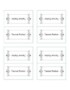 Place Card Setting Template