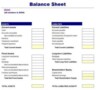 Template For A Balance Sheet