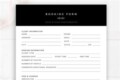 Booking Form Template Free