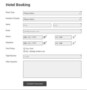 Hotel Booking Form Template
