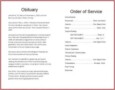 Catholic Funeral Order Of Service Template